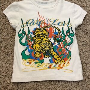 Urban Outfitters White Tiger Graphic Tee